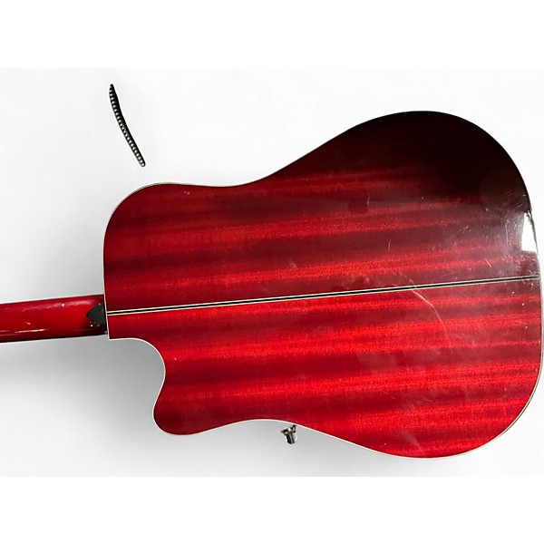 Used Takamine GD30-12 Red 12 String Acoustic Electric Guitar
