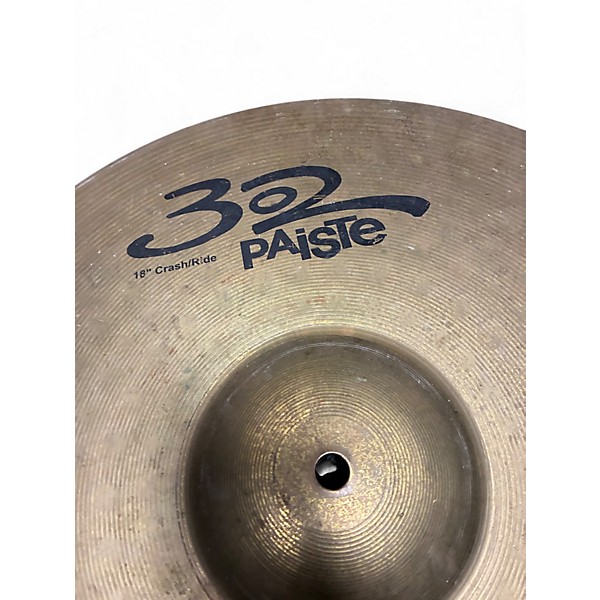 Used Paiste 18in 302 CRASH RIDE Cymbal