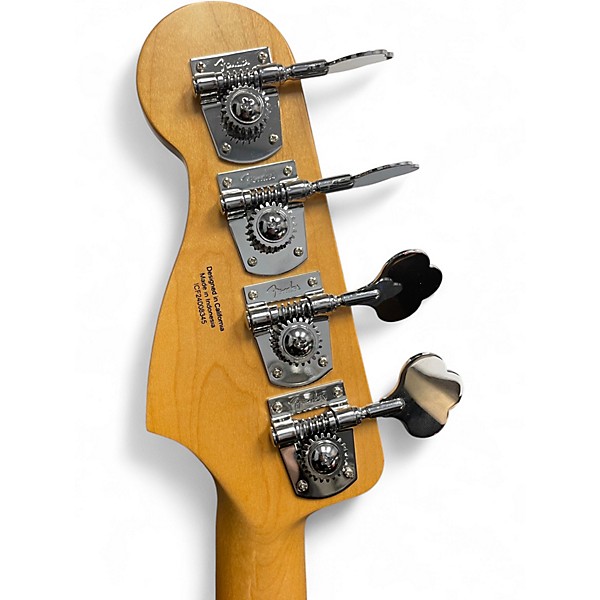 Used Fender Standard Precision Bass Antique White Electric Bass Guitar
