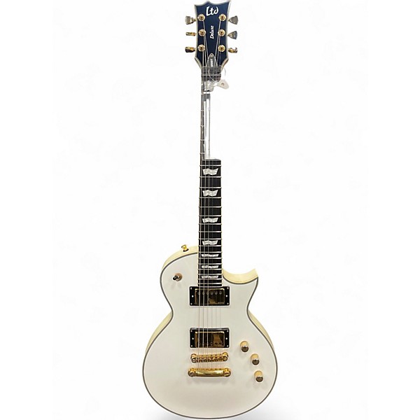 Used 2018 ESP LTD EC1000T CTM White Solid Body Electric Guitar