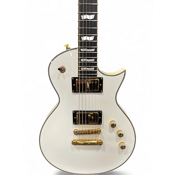 Used 2018 ESP LTD EC1000T CTM White Solid Body Electric Guitar