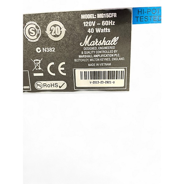 Used Marshall MG15CFR Guitar Combo Amp