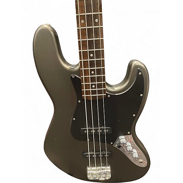 Used Squier STANDARD JAZZ BASS SATIN PEWTER GRAY Electric Bass Guitar