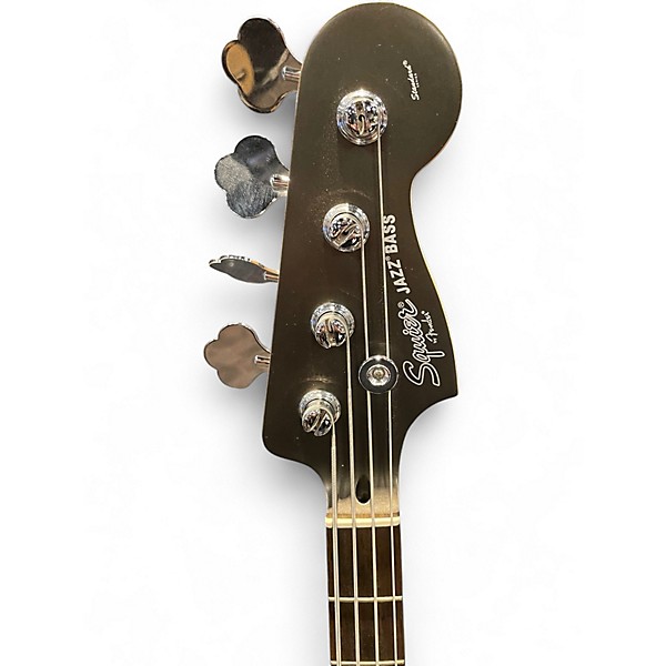 Used Squier STANDARD JAZZ BASS SATIN PEWTER GRAY Electric Bass Guitar
