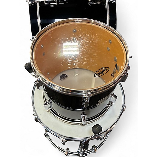 Used Pearl 3 Piece DLX Professional series PIANO BLACK Drum Kit