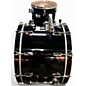 Used Pearl 3 Piece DLX Professional series PIANO BLACK Drum Kit