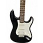 Used Starcaster by Fender Stratocaster Black Solid Body Electric Guitar