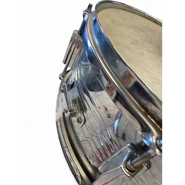 Used Thunder 14X6 STEEL SNARE Silver Drum