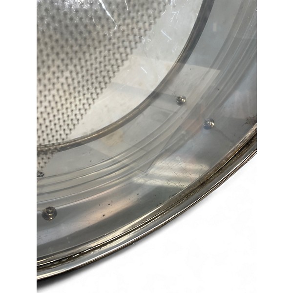 Used Thunder 14X6 STEEL SNARE Silver Drum