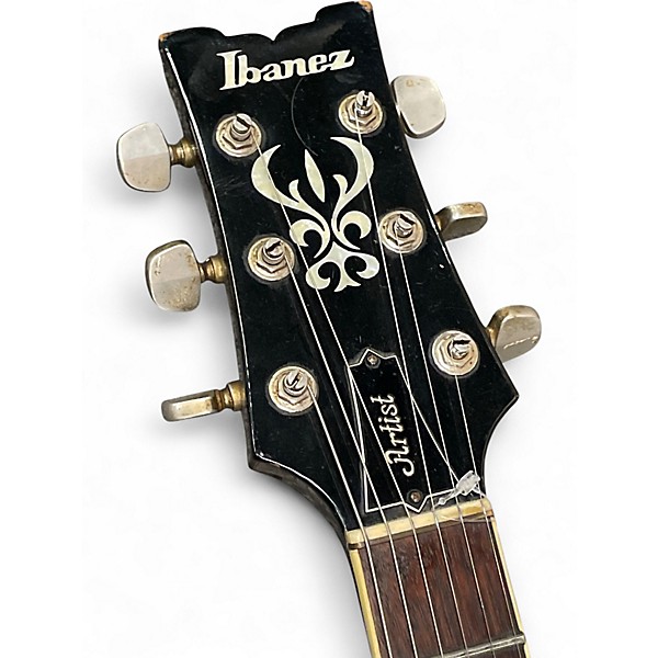 Vintage 1981 Ibanez AS100 Artist Sunburst Hollow Body Electric Guitar