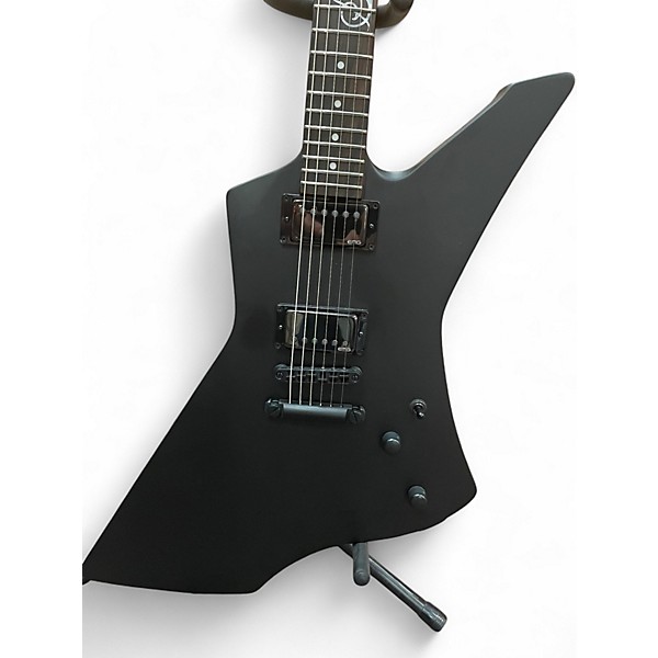 Used ESP LTD James Hetfield Snakebyte Satin Black Solid Body Electric Guitar