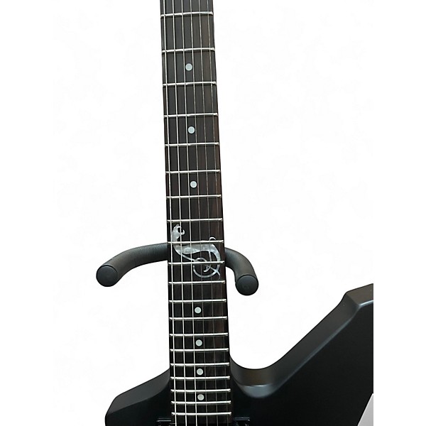 Used ESP LTD James Hetfield Snakebyte Satin Black Solid Body Electric Guitar