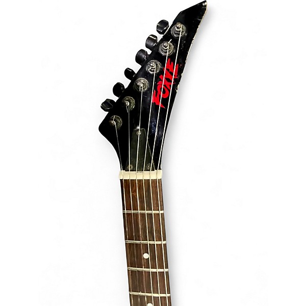 Used Foxxe GUNSLINGER RAINBOW CRACKLE Solid Body Electric Guitar
