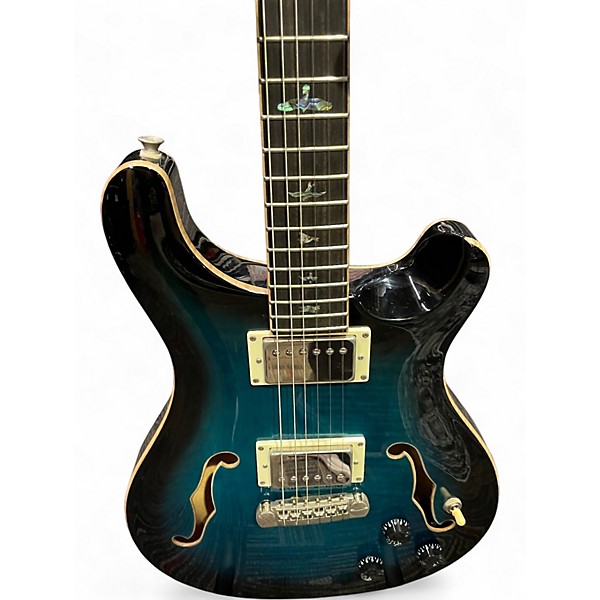 Used PRS Hollowbody II Piezo Peacock Blue Hollow Body Electric Guitar