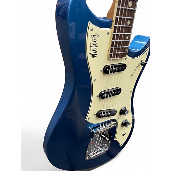 Used Cave And Canary Meteor Blue Solid Body Electric Guitar