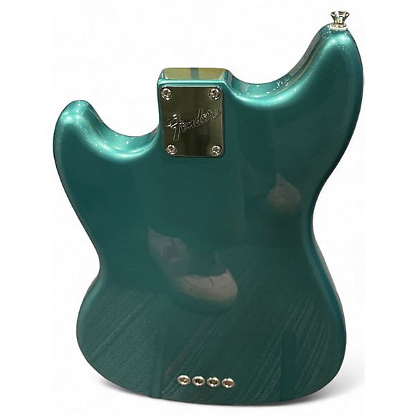 Used Fender American Professional Classic Mustang Bass Sherwood Green Metallic Electric Bass Guitar