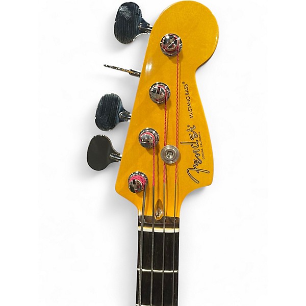 Used Fender American Professional Classic Mustang Bass Sherwood Green Metallic Electric Bass Guitar