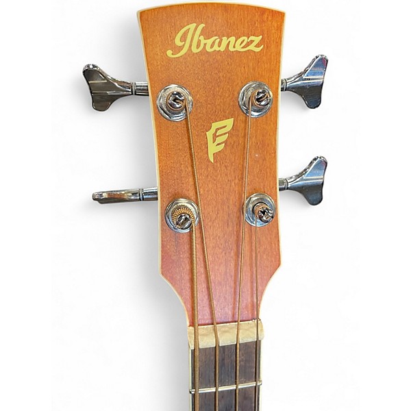 Used Ibanez pnb14e Natural Acoustic Bass Guitar