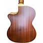 Used Guild om-240ce Flat Red Acoustic Electric Guitar