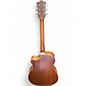 Used Guild om-240ce Flat Red Acoustic Electric Guitar