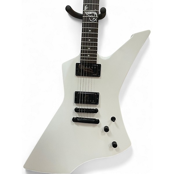 Used ESP LTD James Hetfield Snakebyte Snow White Solid Body Electric Guitar