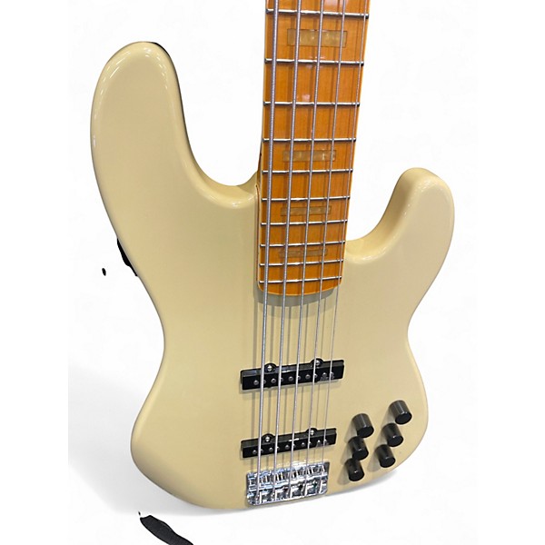 Used Markbass GV5 Gloxy Cream Electric Bass Guitar