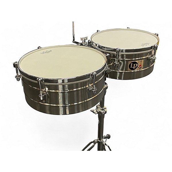 Used LP LP257-S Tito Puente Signature Series Timbales - Stainless St