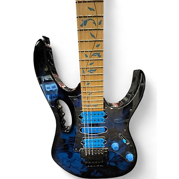 Used Ibanez JEM77P Blue Solid Body Electric Guitar