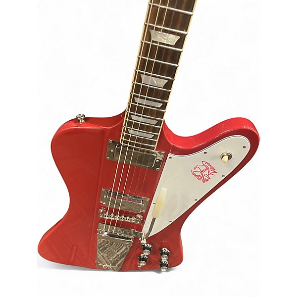 Used Epiphone "Inspired by Gibson Custom" '63 Firebird V Ember Red Solid Body Electric Guitar