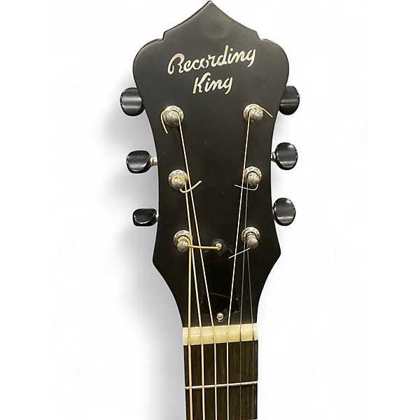 Used Recording King SO 998 EF Chrome Acoustic Guitar