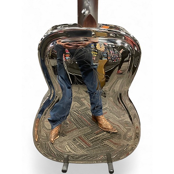 Used Recording King SO 998 EF Chrome Acoustic Guitar