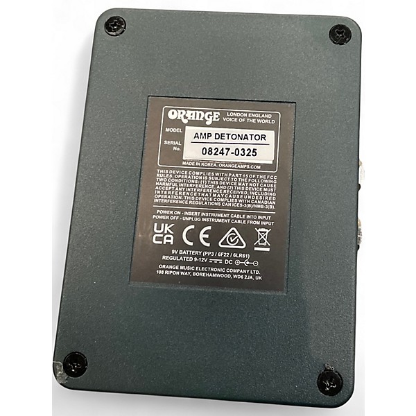 Used Orange Amplifiers The Amp Detonator Pedal