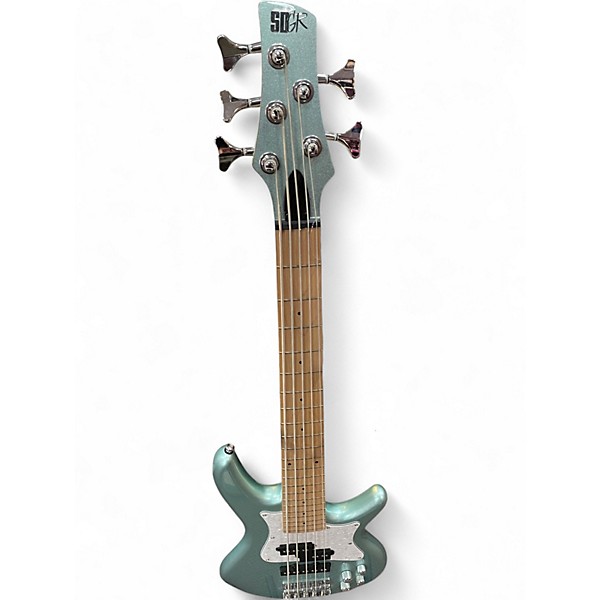 Used Ibanez SRMD205 TEAL Electric Bass Guitar