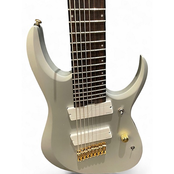 Used Ibanez RGDMS8 Silver Solid Body Electric Guitar