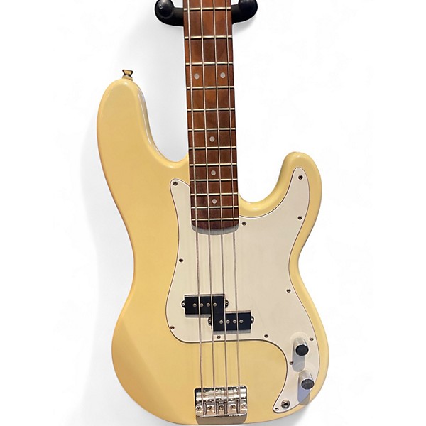 Used Fender Standard Precision Bass Olympic White Electric Bass Guitar
