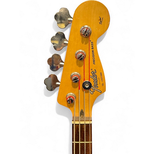 Used Fender Standard Precision Bass Olympic White Electric Bass Guitar