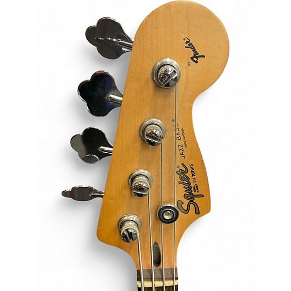 Used Squier Affinity Jazz Bass Black Electric Bass Guitar