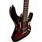 Used Schecter Guitar Research Demon 6 Crimson Red Burst Solid Body Electric Guitar