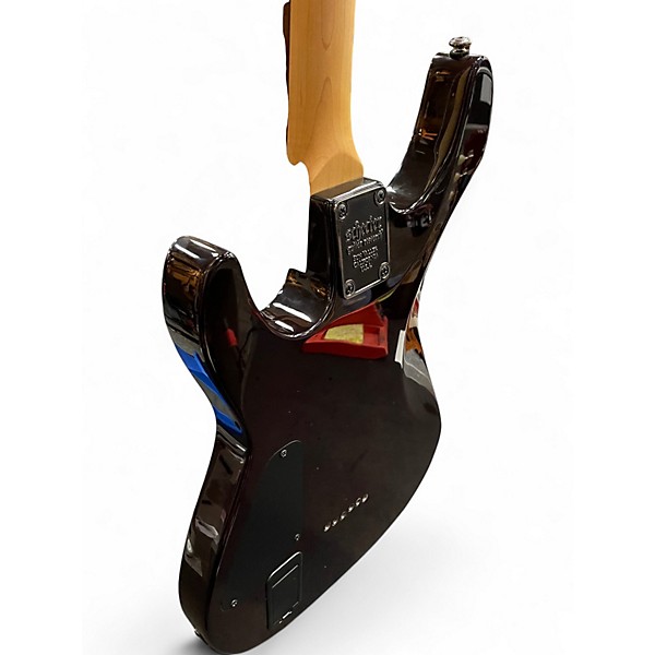 Used Schecter Guitar Research Demon 6 Crimson Red Burst Solid Body Electric Guitar