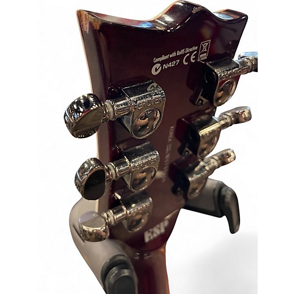 Used ESP LTD EC500 Trans Crimson Red Solid Body Electric Guitar