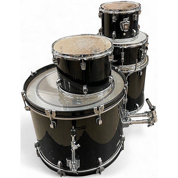 Used Ludwig 5 Piece BACKBEAT BLACK SPARKLE Drum Kit