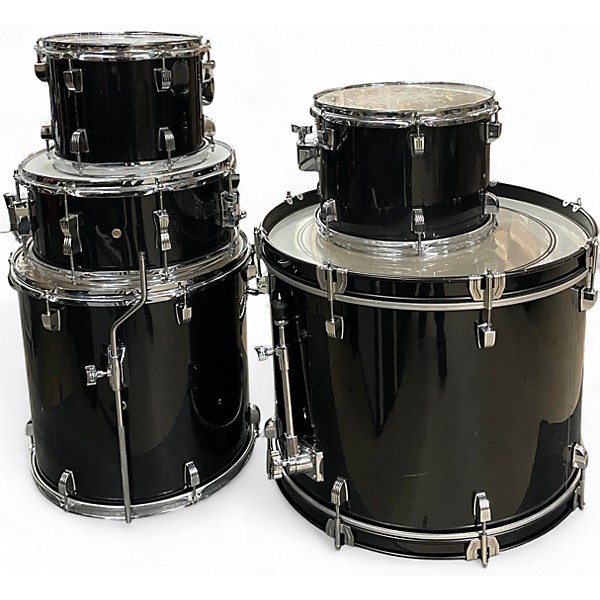 Used Ludwig 5 Piece BACKBEAT BLACK SPARKLE Drum Kit