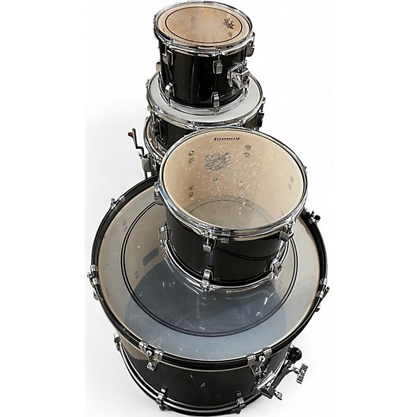 Used Ludwig 5 Piece BACKBEAT BLACK SPARKLE Drum Kit