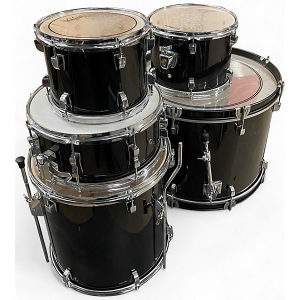 Used Ludwig 5 Piece BACKBEAT BLACK SPARKLE Drum Kit