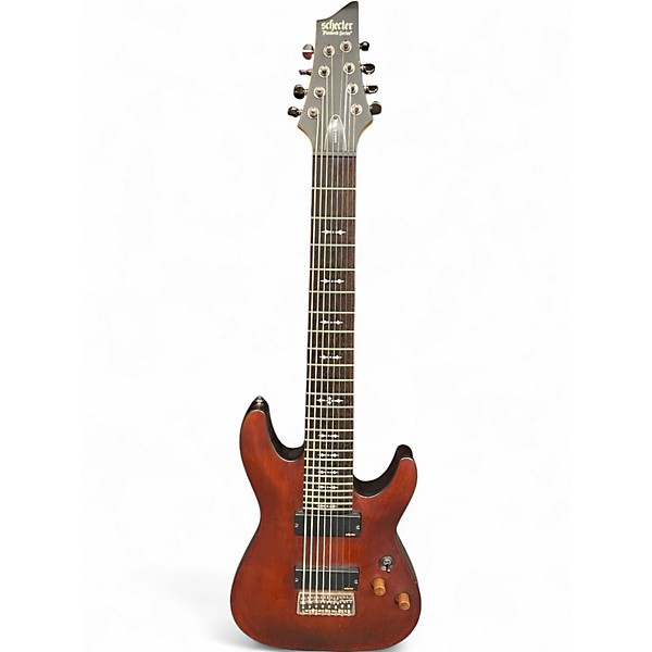 Used Schecter Guitar Research Omen 8 Red Solid Body Electric Guitar
