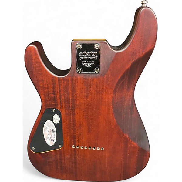 Used Schecter Guitar Research Omen 8 Red Solid Body Electric Guitar