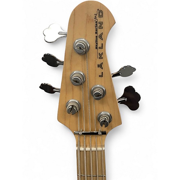 Used Lakland 55-02 Skyline Series 5 String Blue Electric Bass Guitar