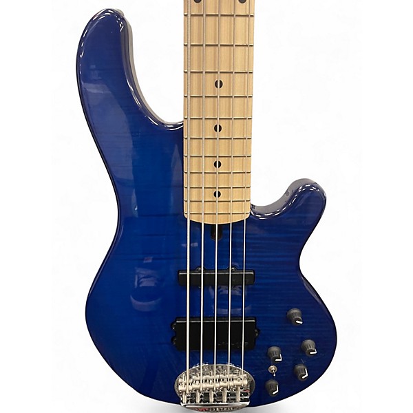 Used Lakland 55-02 Skyline Series 5 String Blue Electric Bass Guitar