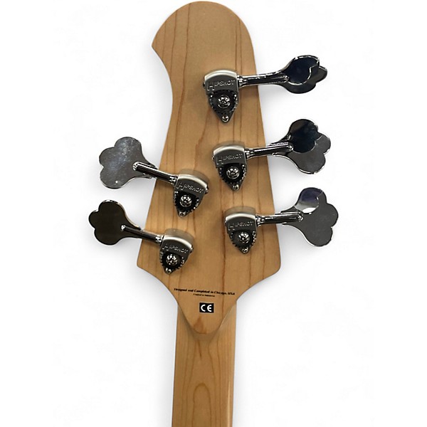 Used Lakland 55-02 Skyline Series 5 String Blue Electric Bass Guitar