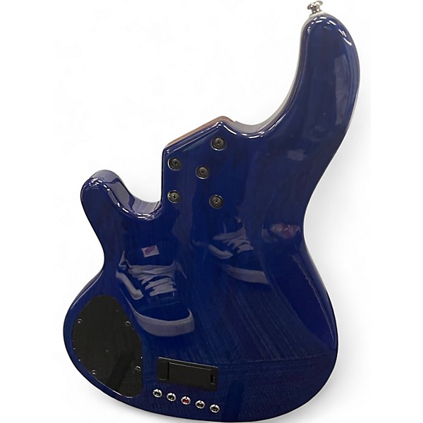 Used Lakland 55-02 Skyline Series 5 String Blue Electric Bass Guitar